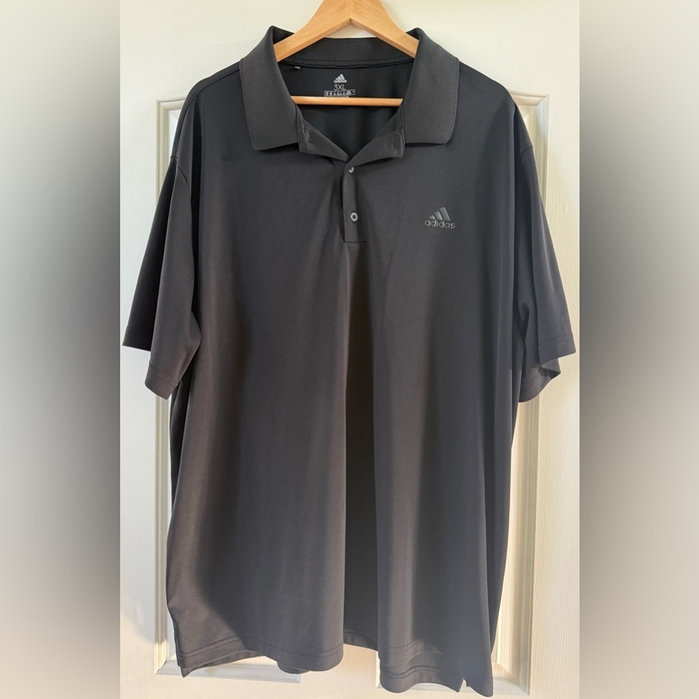 Adidas Primegreen Black Polo Shirt Men’s 3XL Big & Tall Athletic Golf ⛳️ 🏌️‍♂️